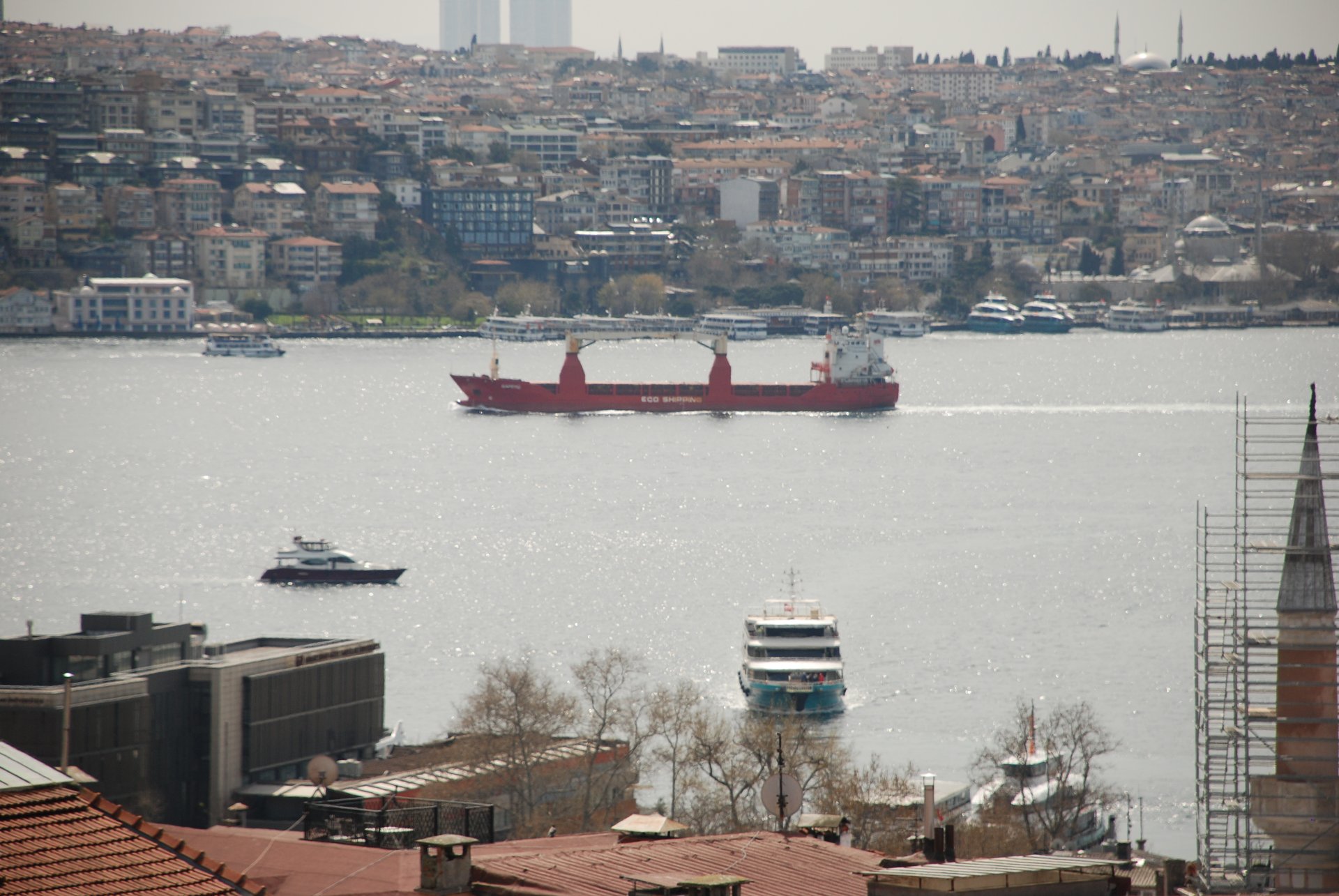 Terasın Boğaz manzarası